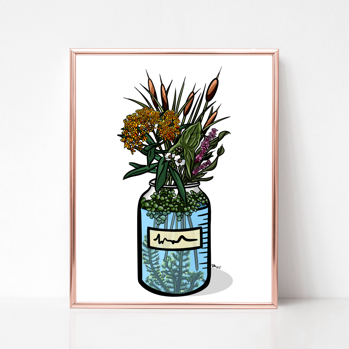 Wetland Science Floral Print