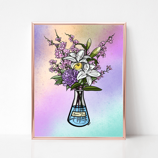 Rainbow Science Cherry Blossom Floral Print