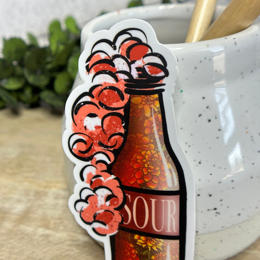 Sour Beer Bottle Vinyl Sticker