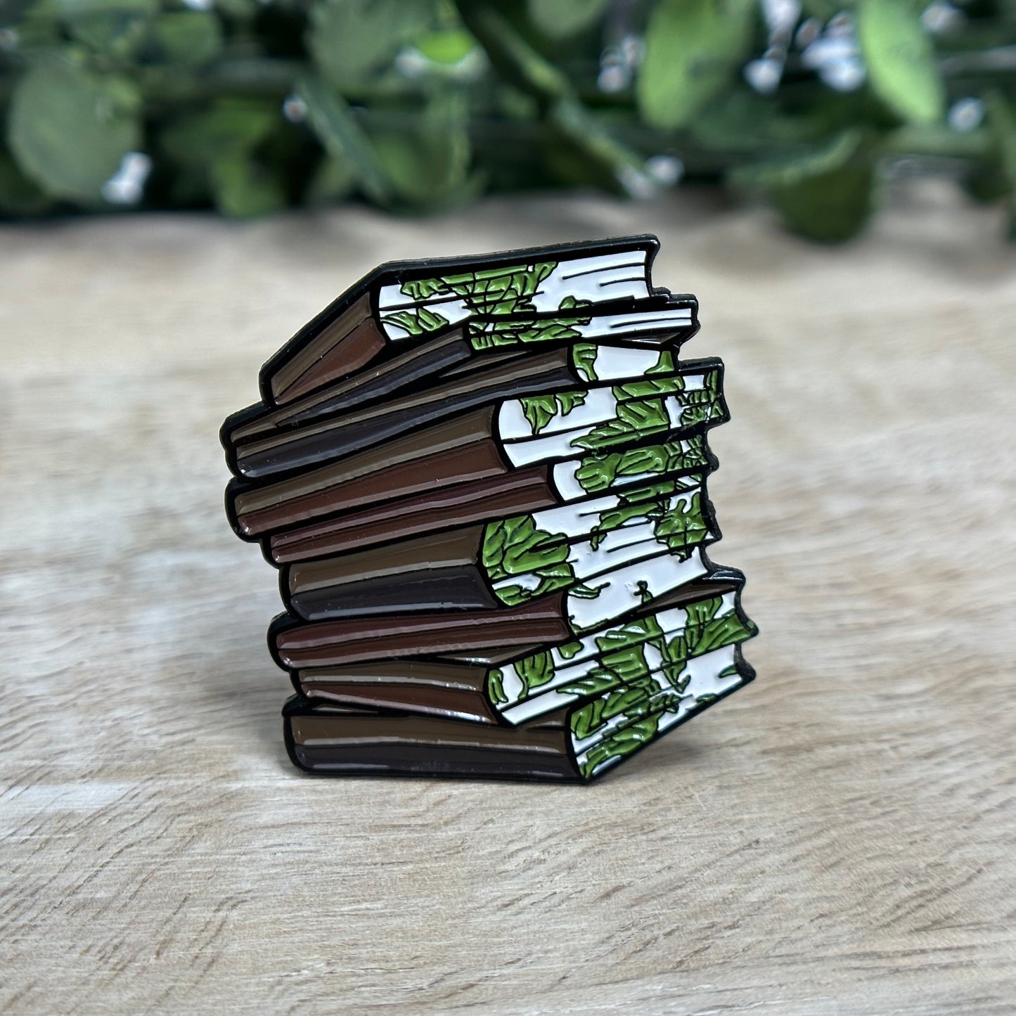 Floral Book Enamel Pin Set of 4