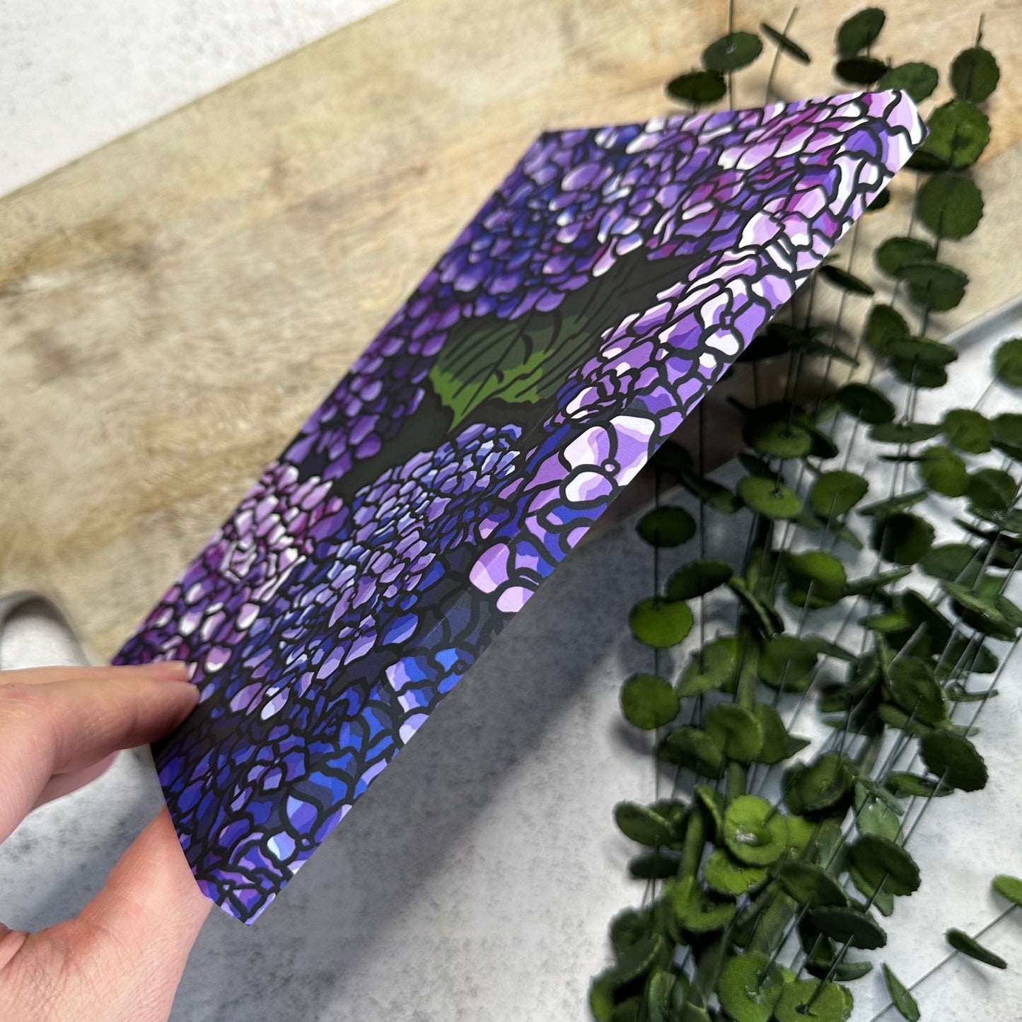 8"x5" Hydrangea Notebook, Layflat, Dotted