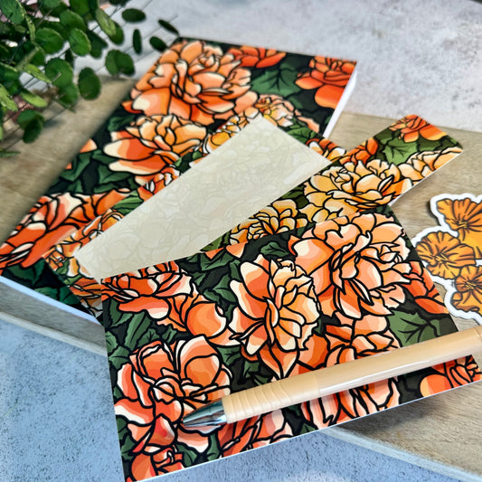 Peach Rose Stationery Gift Set