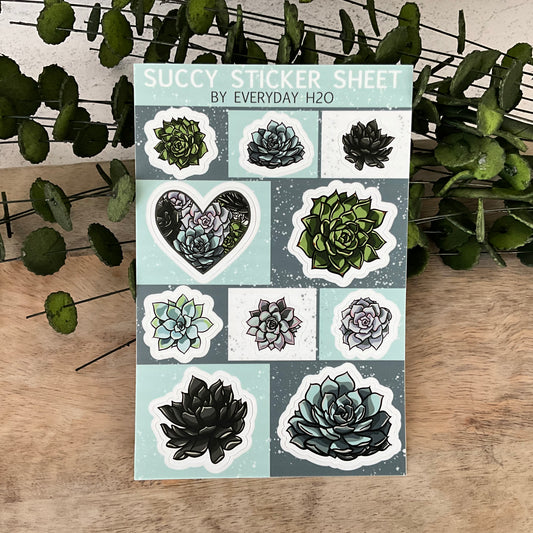 Succy Succulent Sticker Sheet