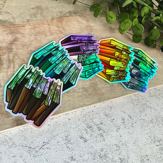 Holo Book Lover Sticker Set