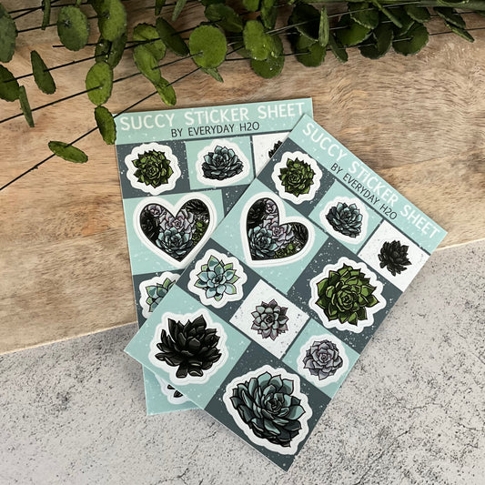 Succy Succulent Sticker Sheet