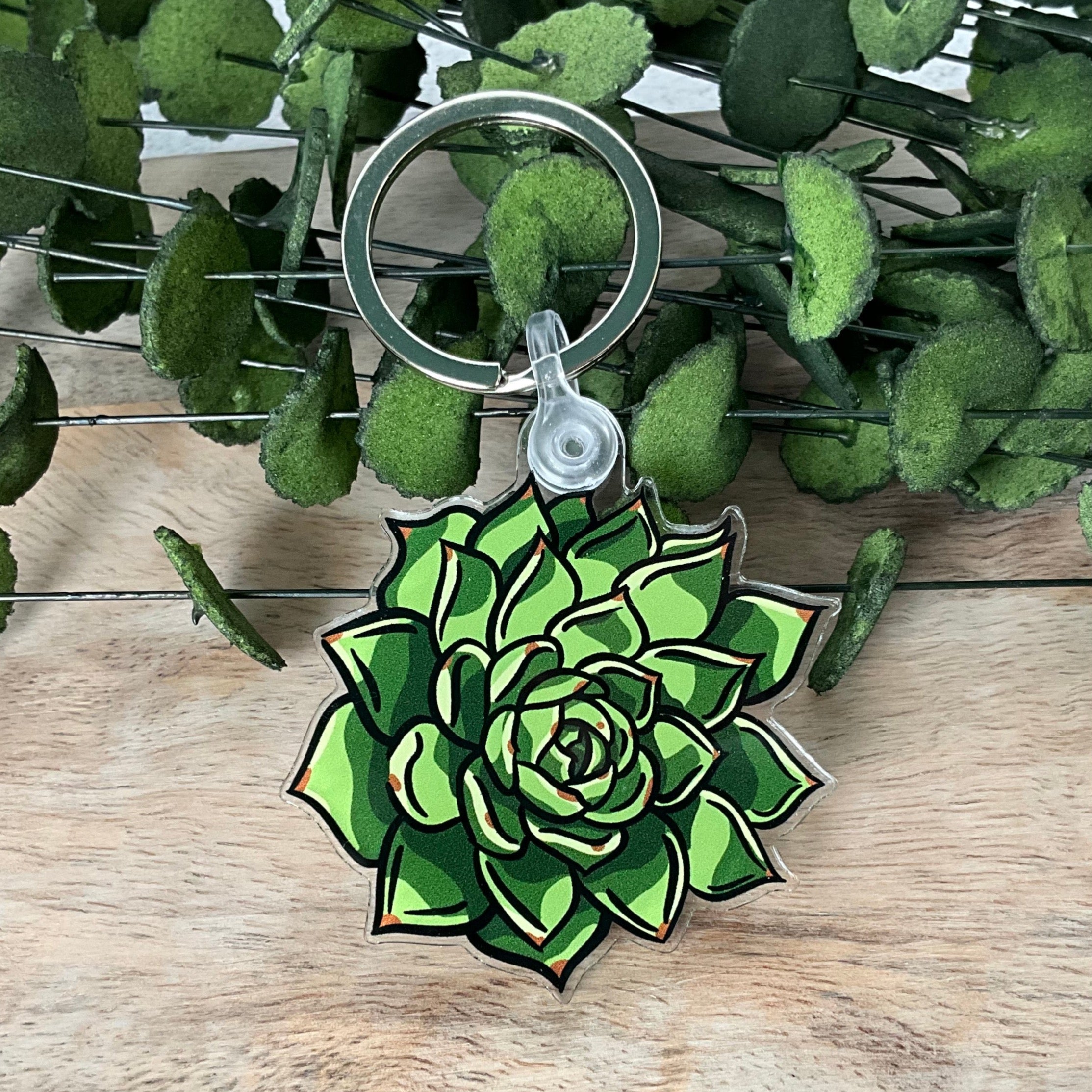 succulent keychain Succy Succulent Keychain 6
