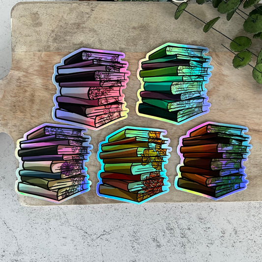 Holo Book Lover Sticker Set