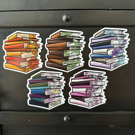 Pink Floral Book Magnet
