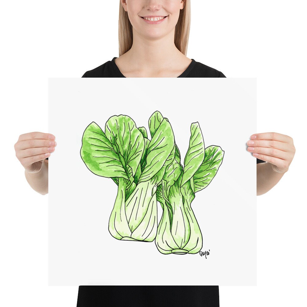 Bok Choy Watercolor Print