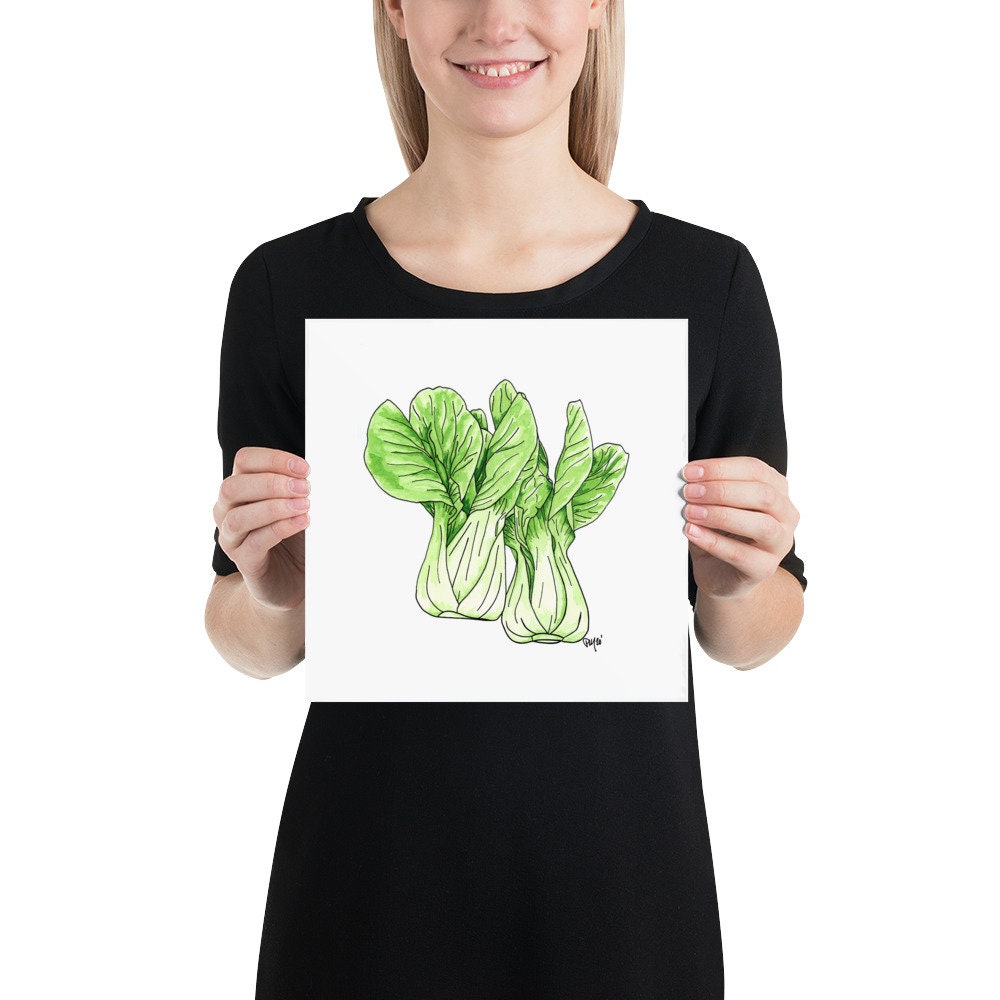 Bok Choy Watercolor Print