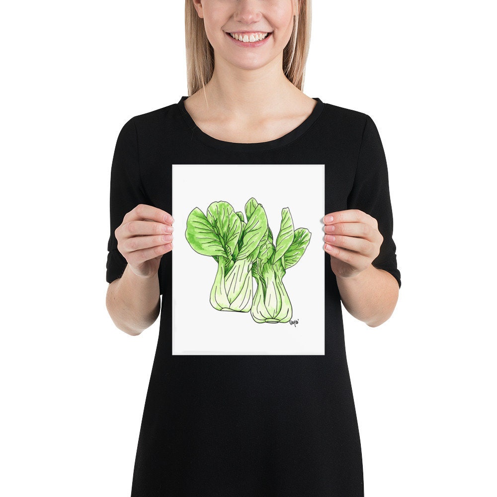 Bok Choy Watercolor Print