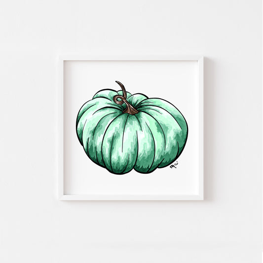 Pumpkin Watercolor Print Set