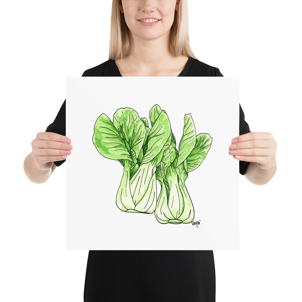 Bok Choy Watercolor Print
