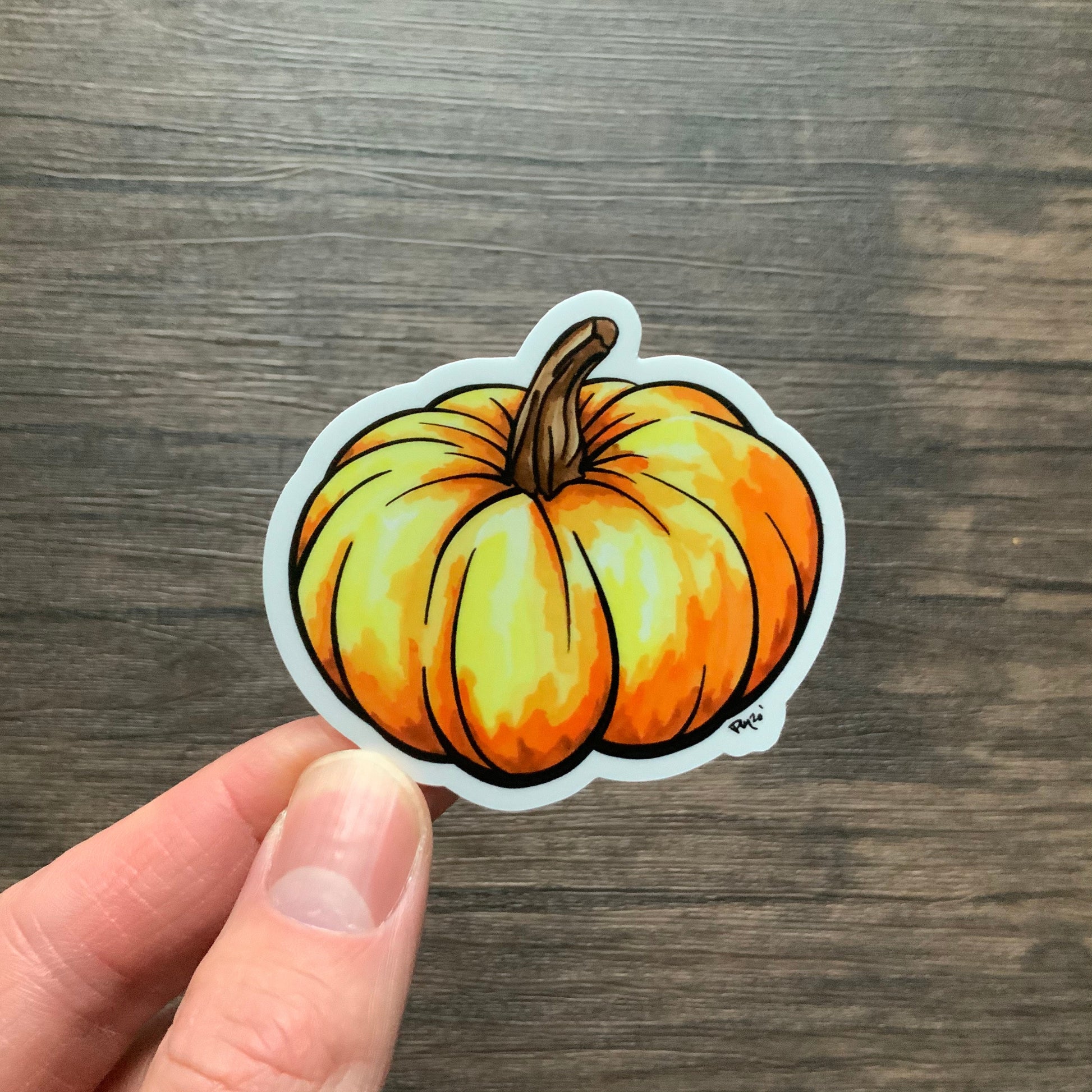 Colorful Pumpkins Vinyl Sticker Set