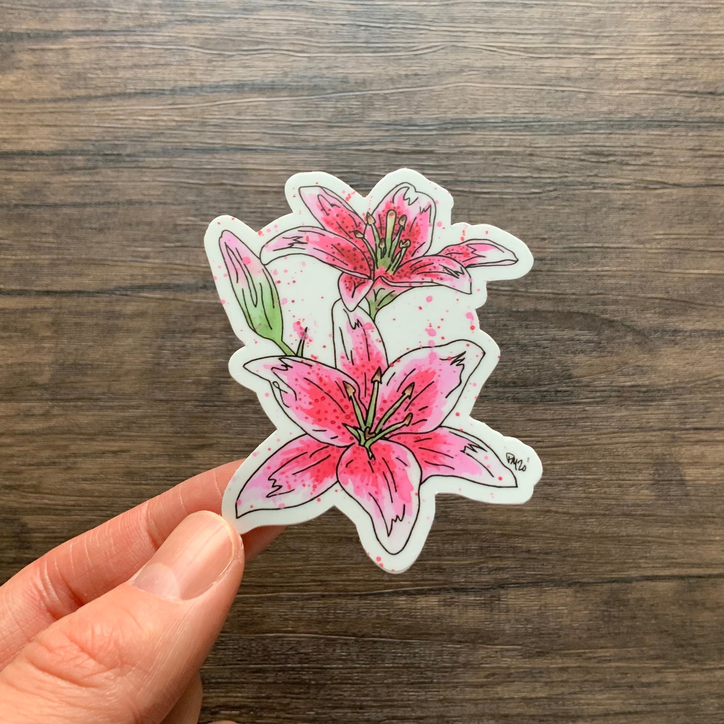 Lily Vinyl Sticker Set