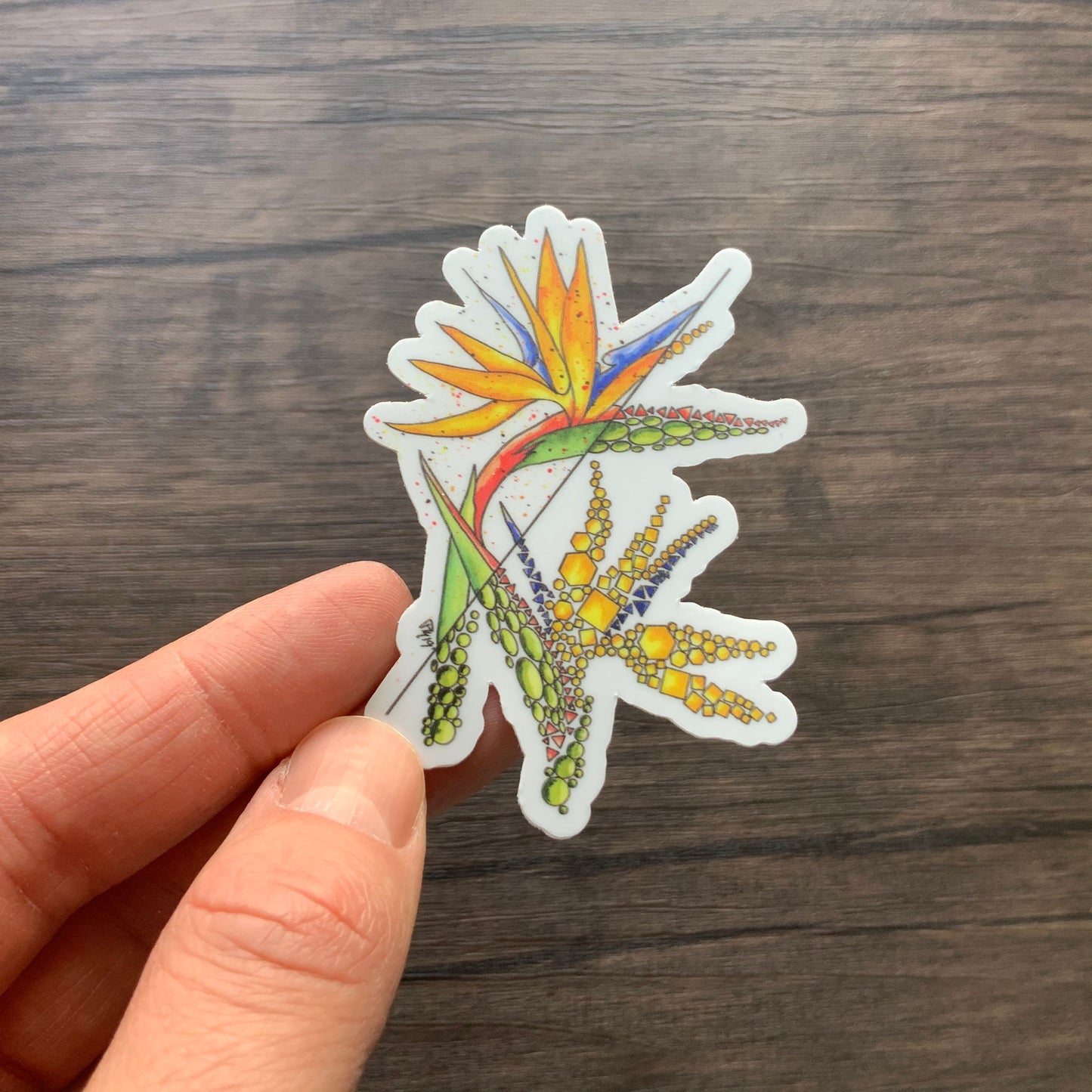 Bird of Paradise Vinyl Sticker