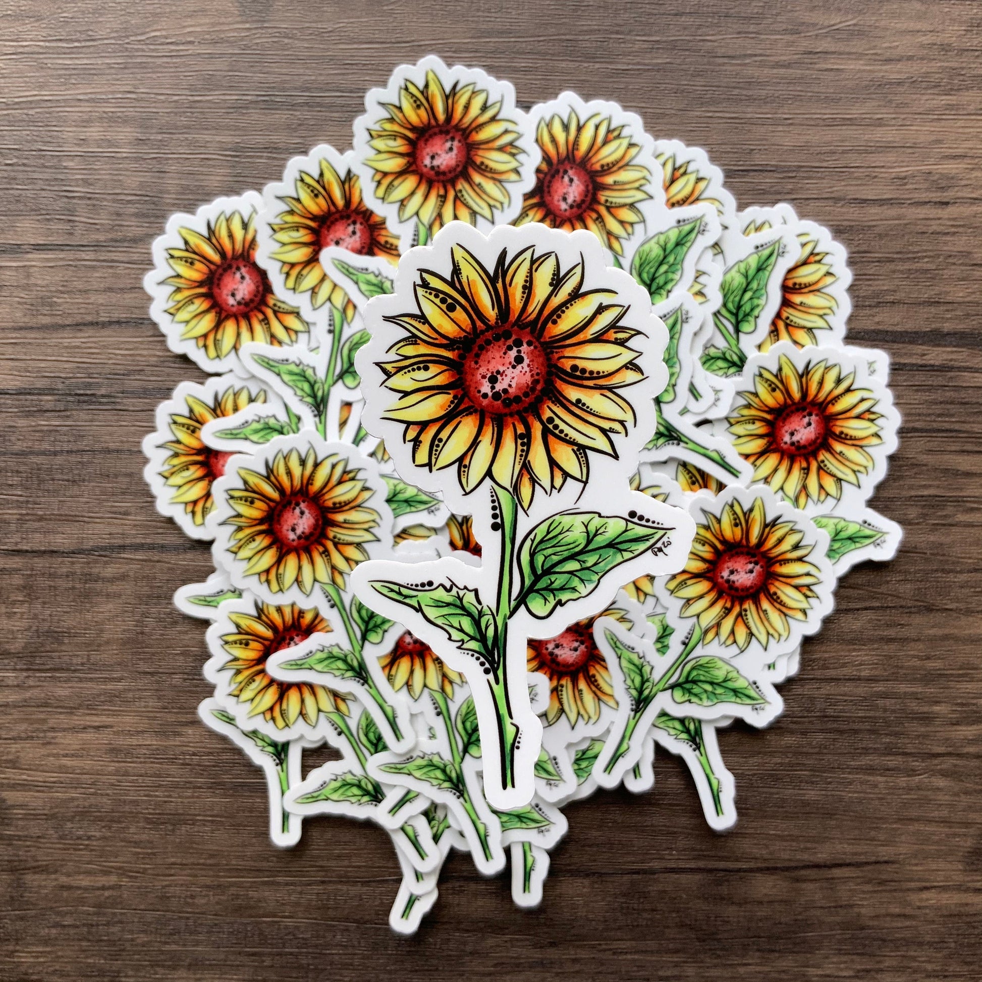 Sunflower Vinyl Sticker