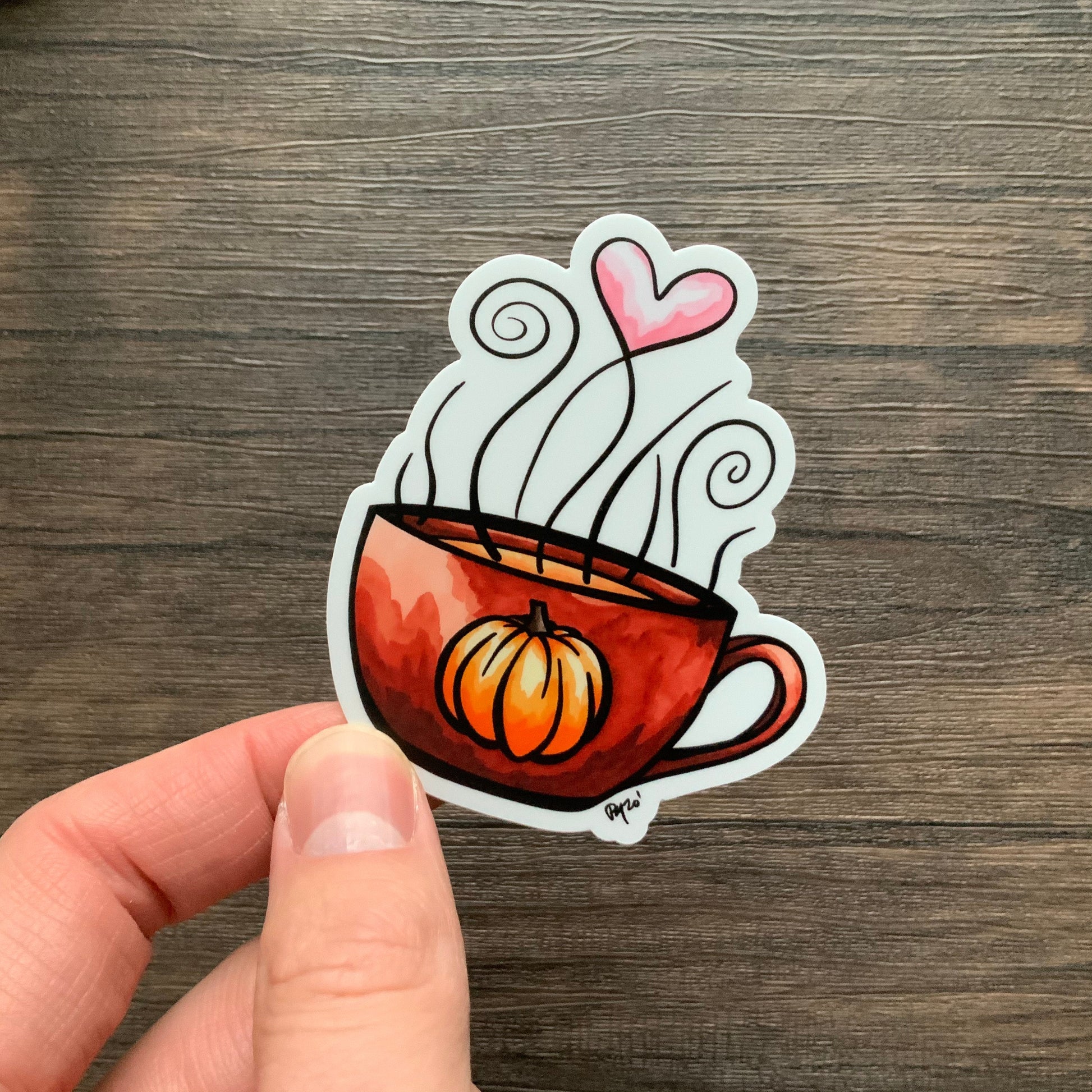 Pumpkin Spice Latte Vinyl Sticker