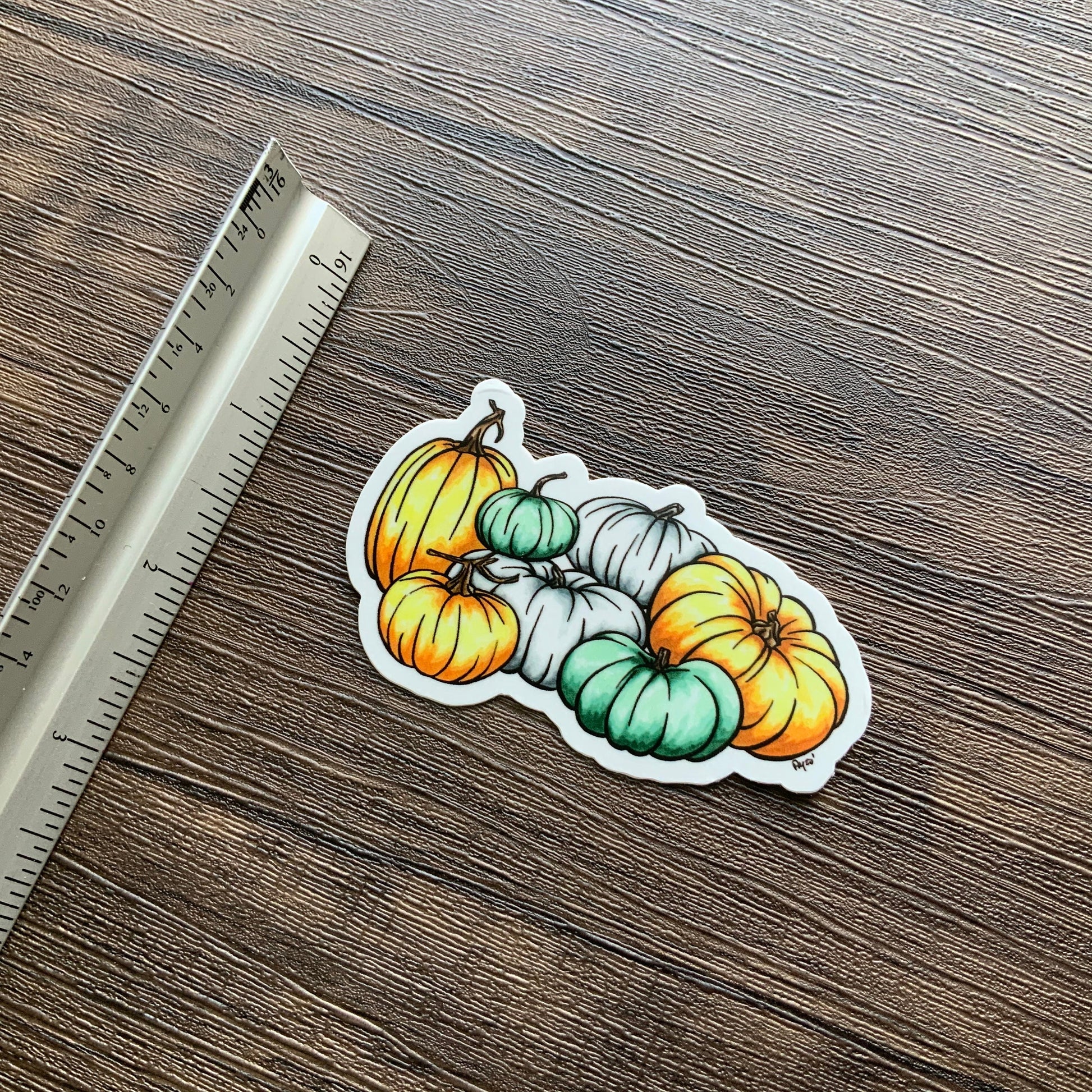Pile of Pumpkins Vinyl Sticker