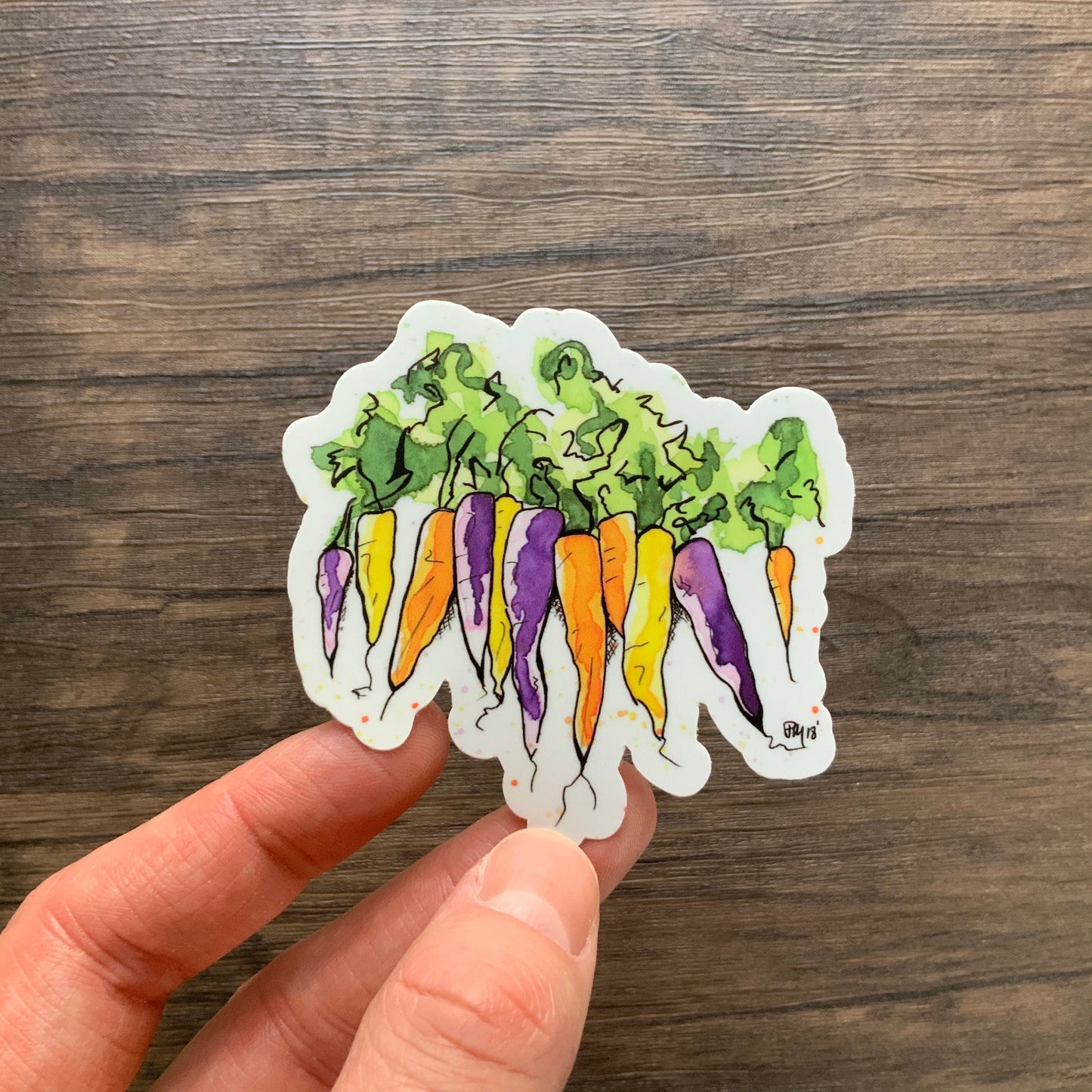 Vegetable Vinyl Sticker Set
