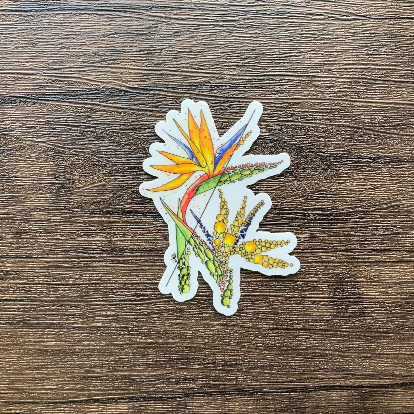 Bird of Paradise Vinyl Sticker
