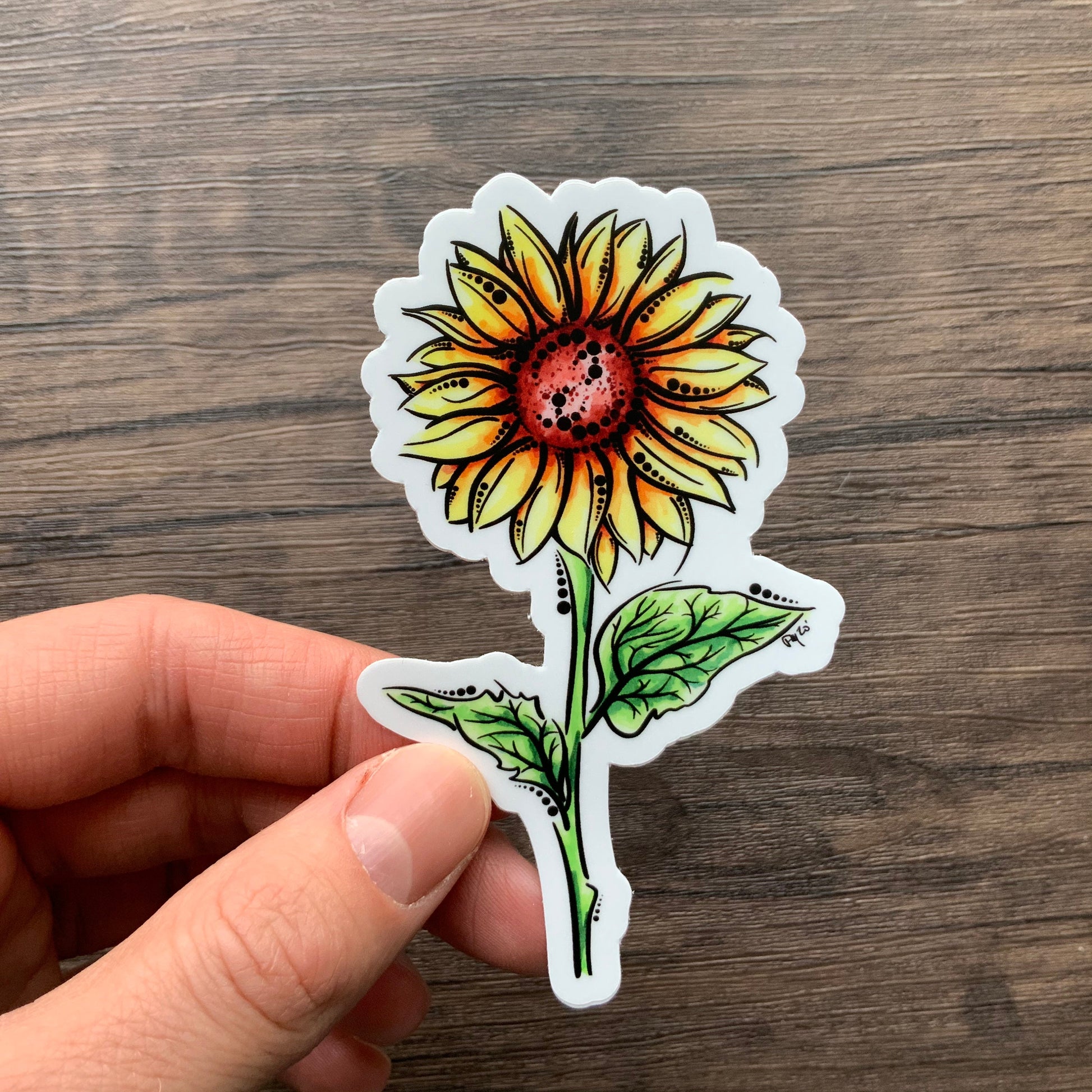 Sunflower Vinyl Sticker