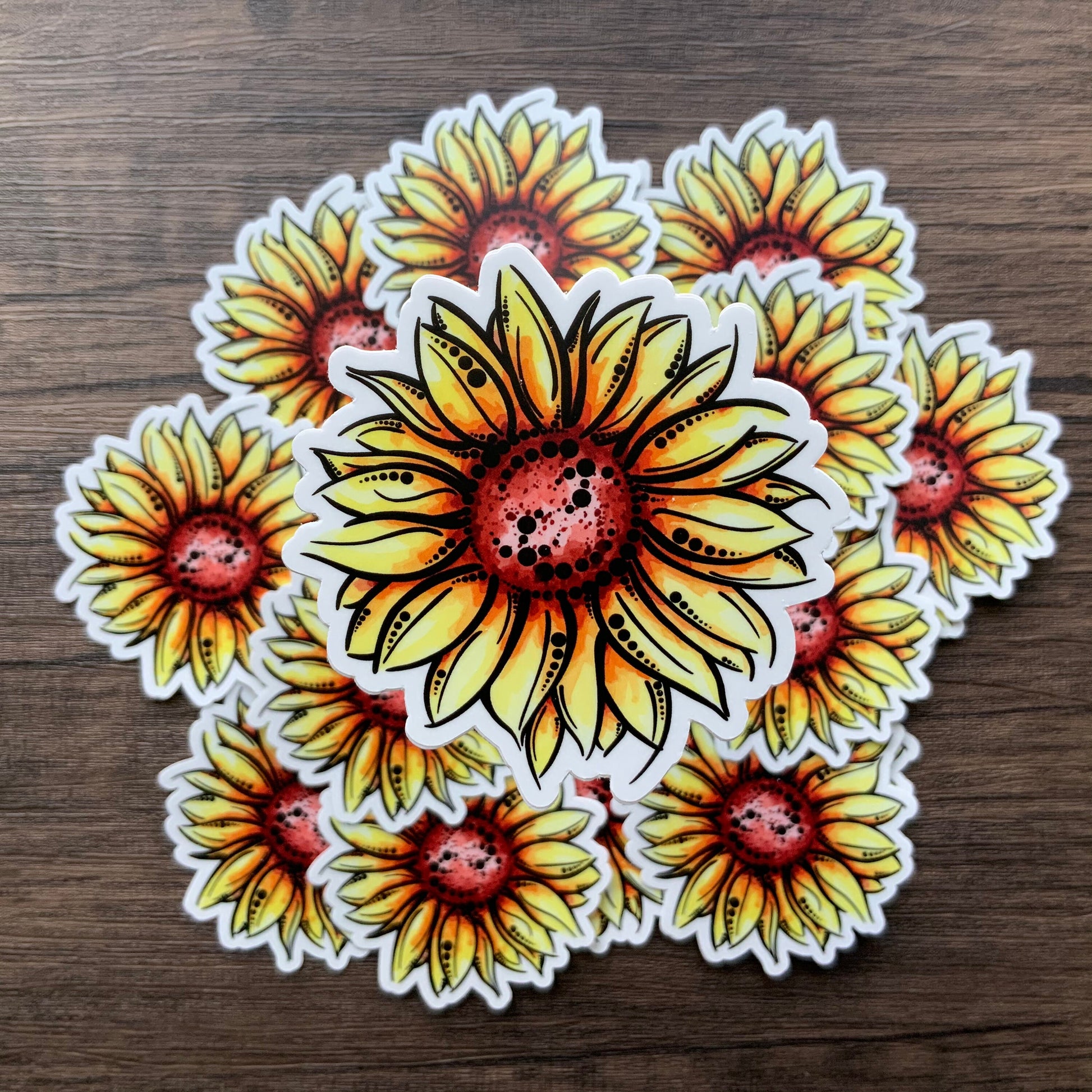 Sunflower Vinyl Sticker Set