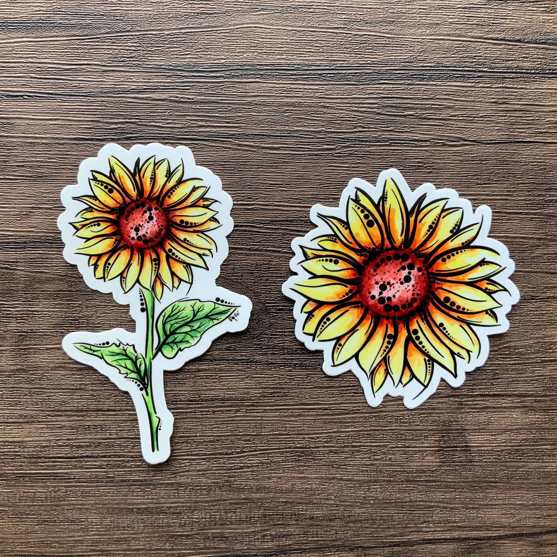 Sunflower Vinyl Sticker Set
