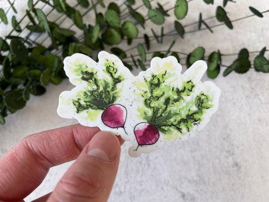 Radish Vinyl Sticker