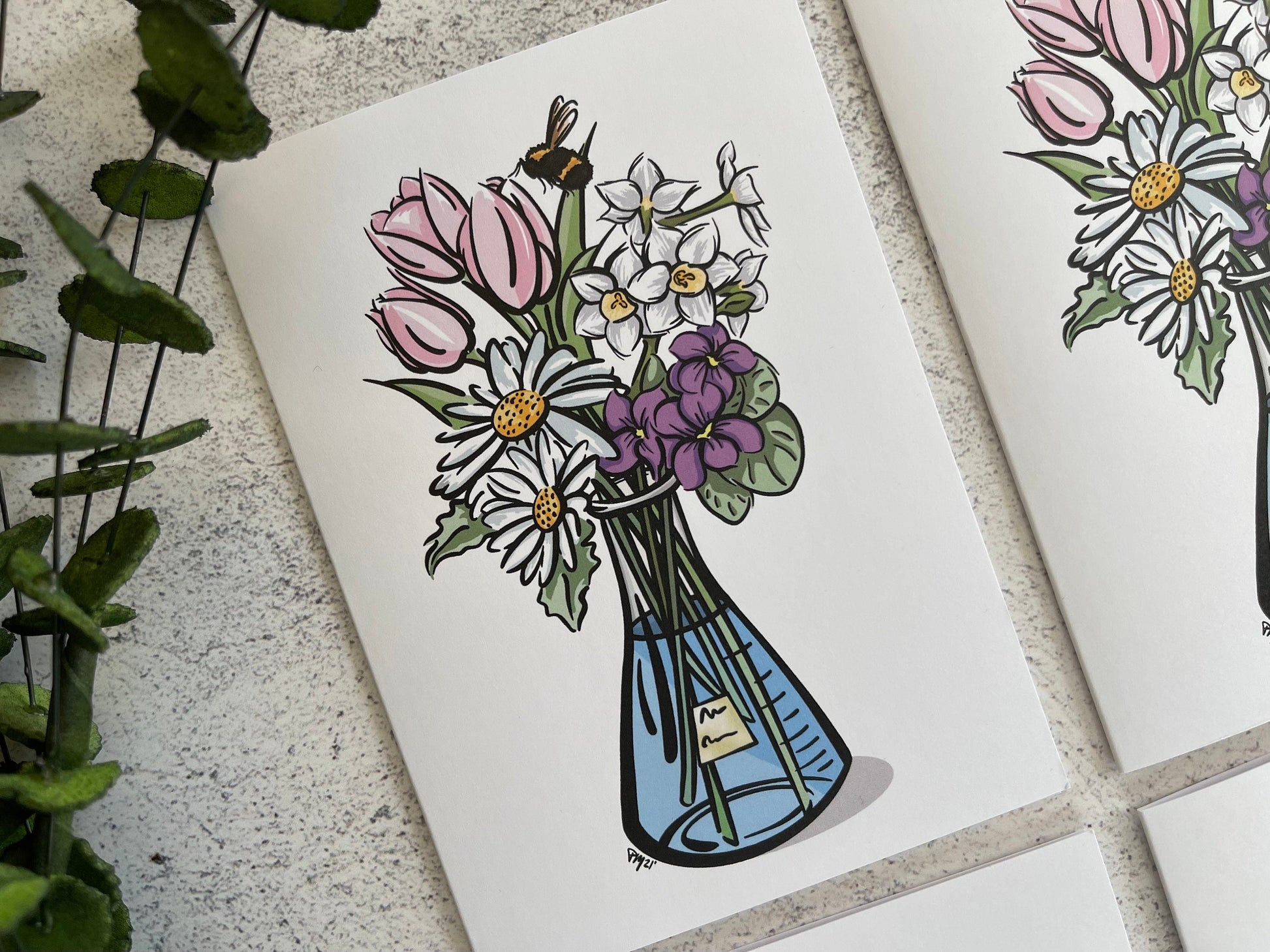 Science Bouquet Mixed Greeting Card Set