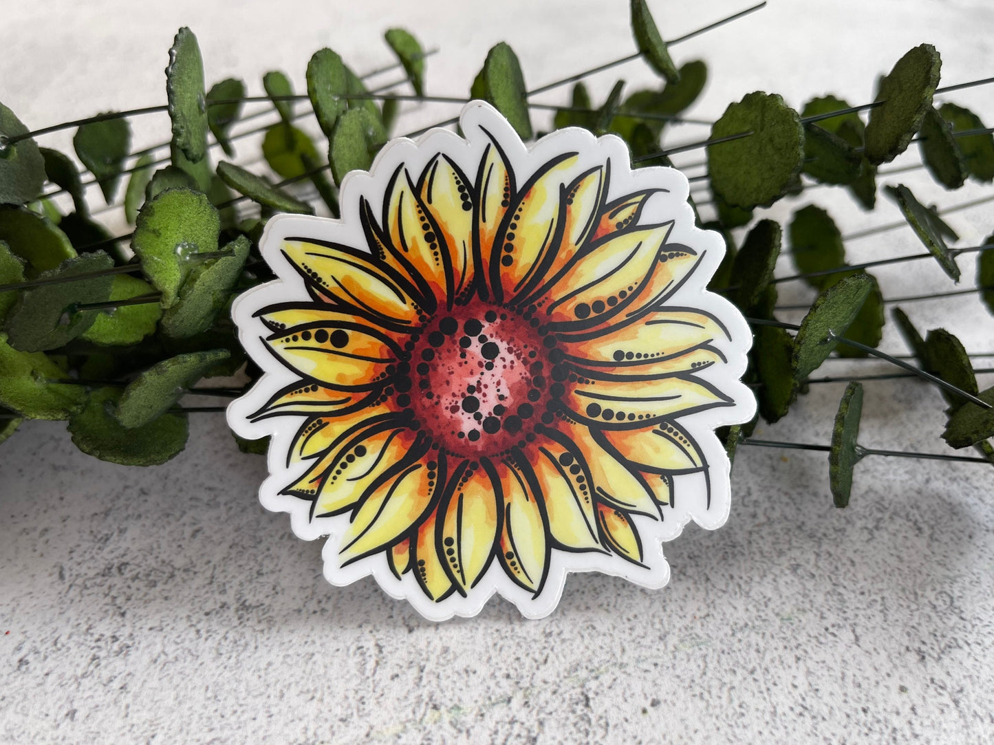 Sunflower Bloom Vinyl Sticker