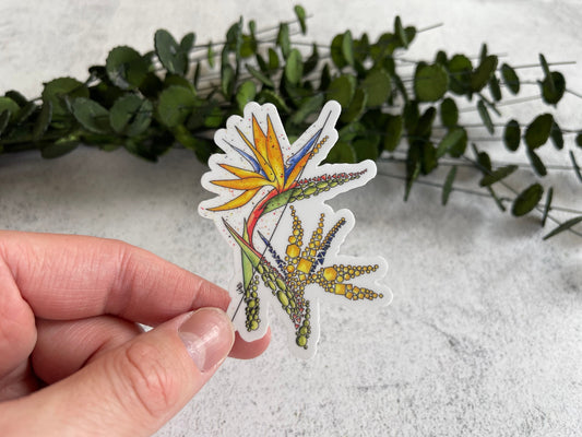 Bird of Paradise Vinyl Sticker