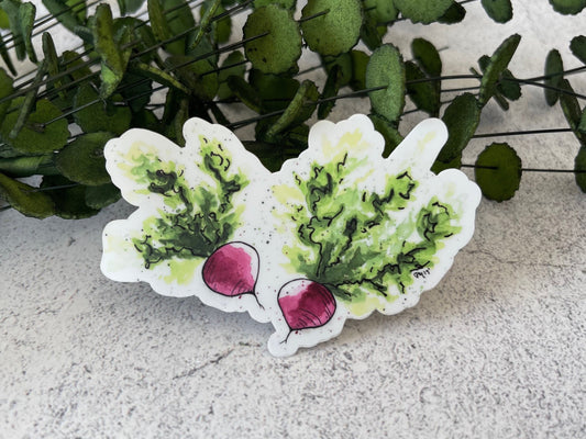 Radish Vinyl Sticker