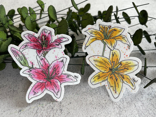 Lily Vinyl Sticker Set