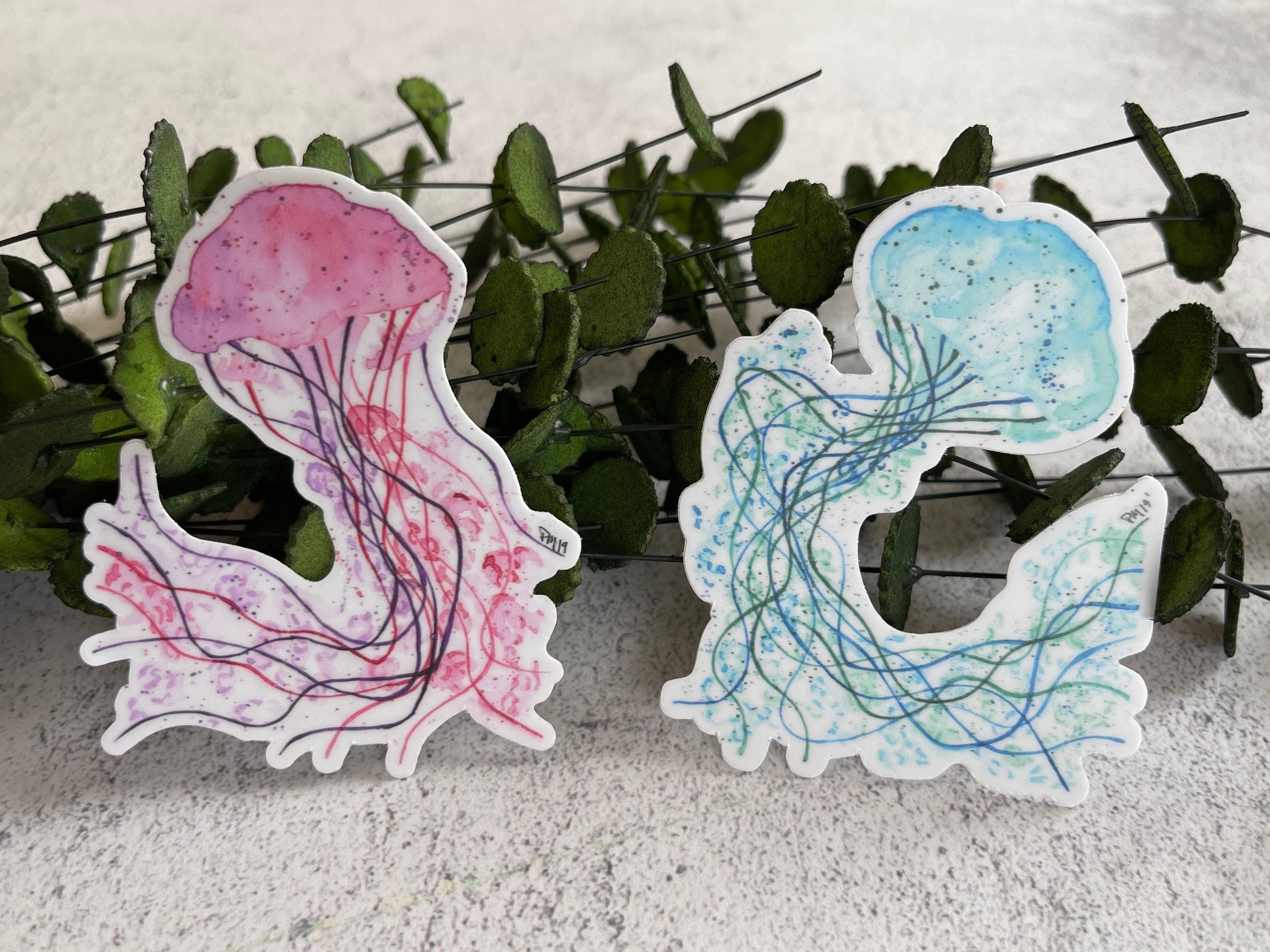 Jellyfish Vinyl Sticker Set