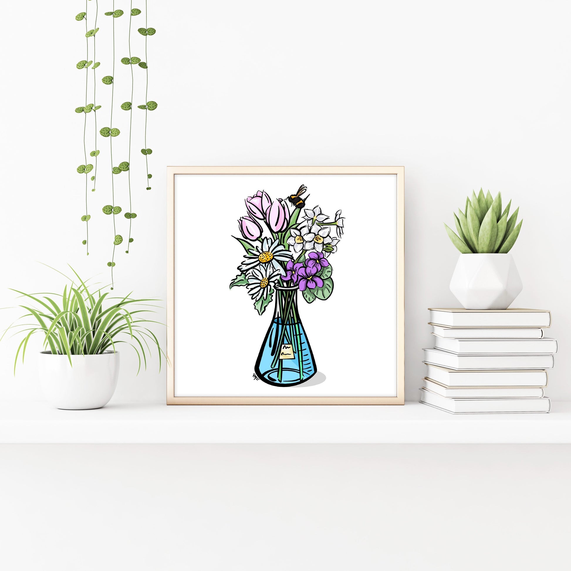 Science Pink Floral Print