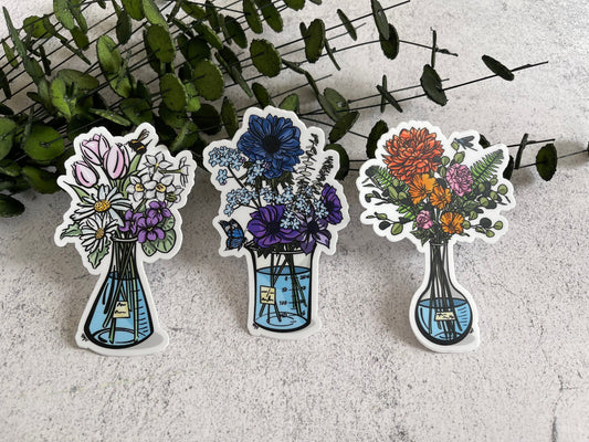 Science Bouquet Vinyl Sticker Set