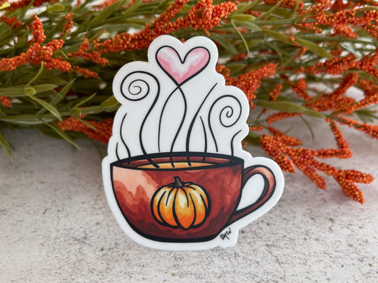 Pumpkin Spice Latte Vinyl Sticker