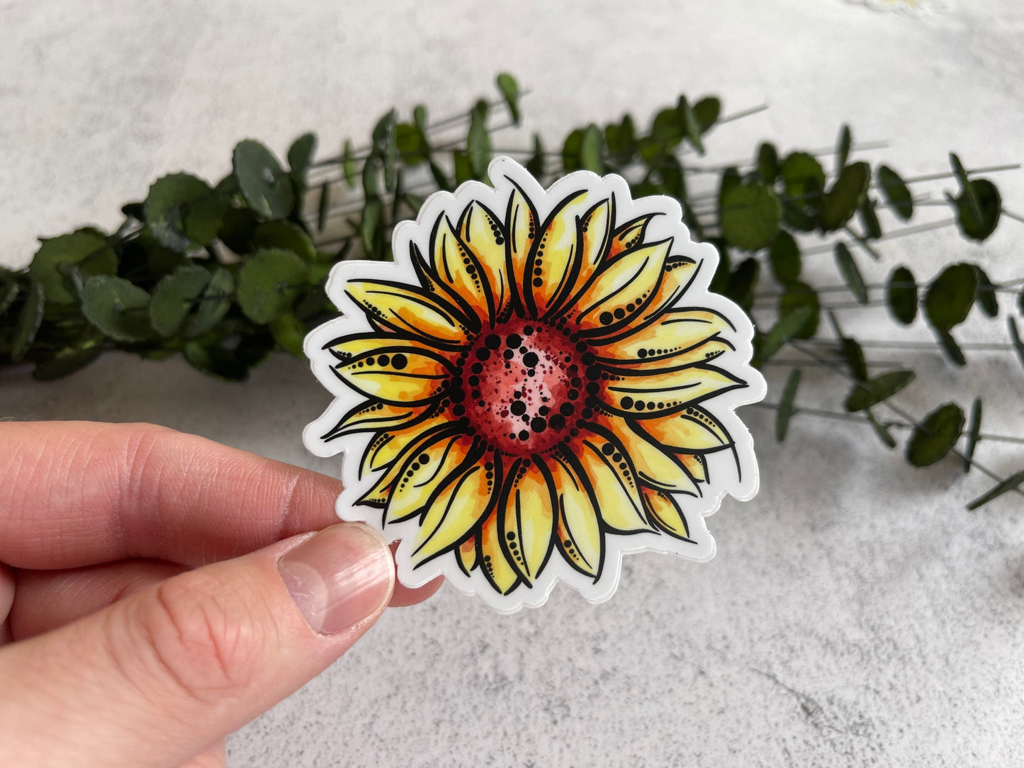 Sunflower Bloom Vinyl Sticker