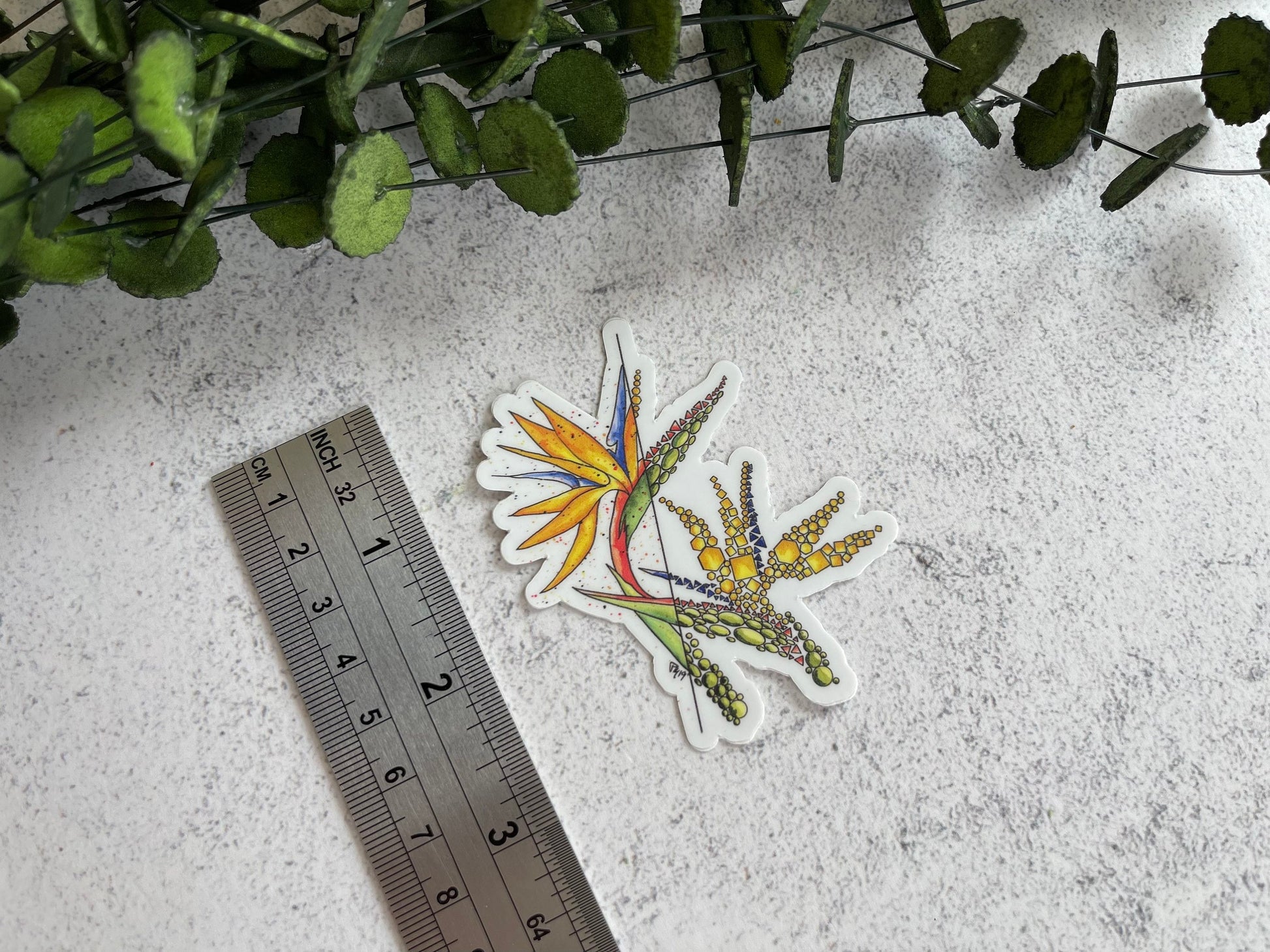 Bird of Paradise Vinyl Sticker