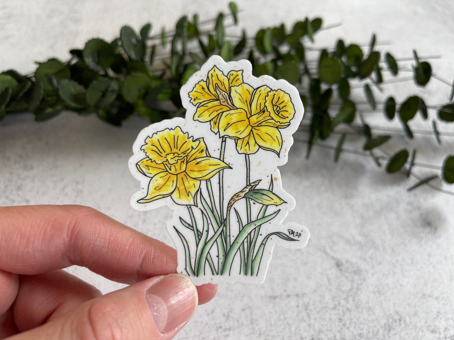 Daffodil Vinyl Sticker