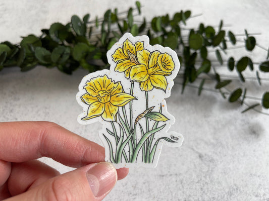 Daffodil Vinyl Sticker