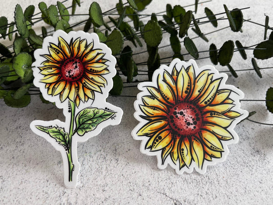 Sunflower Vinyl Sticker Set