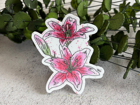 Lily Vinyl Sticker Set