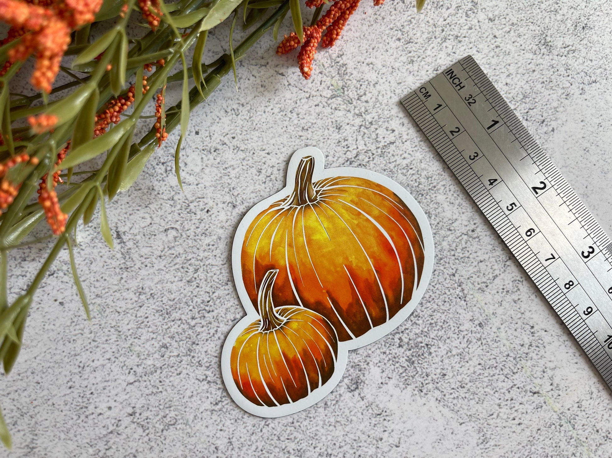 Duo Pumpkin Magnet