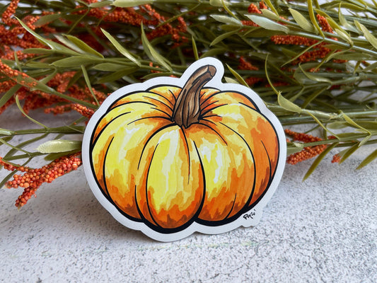 Watercolor Pumpkin Magnet