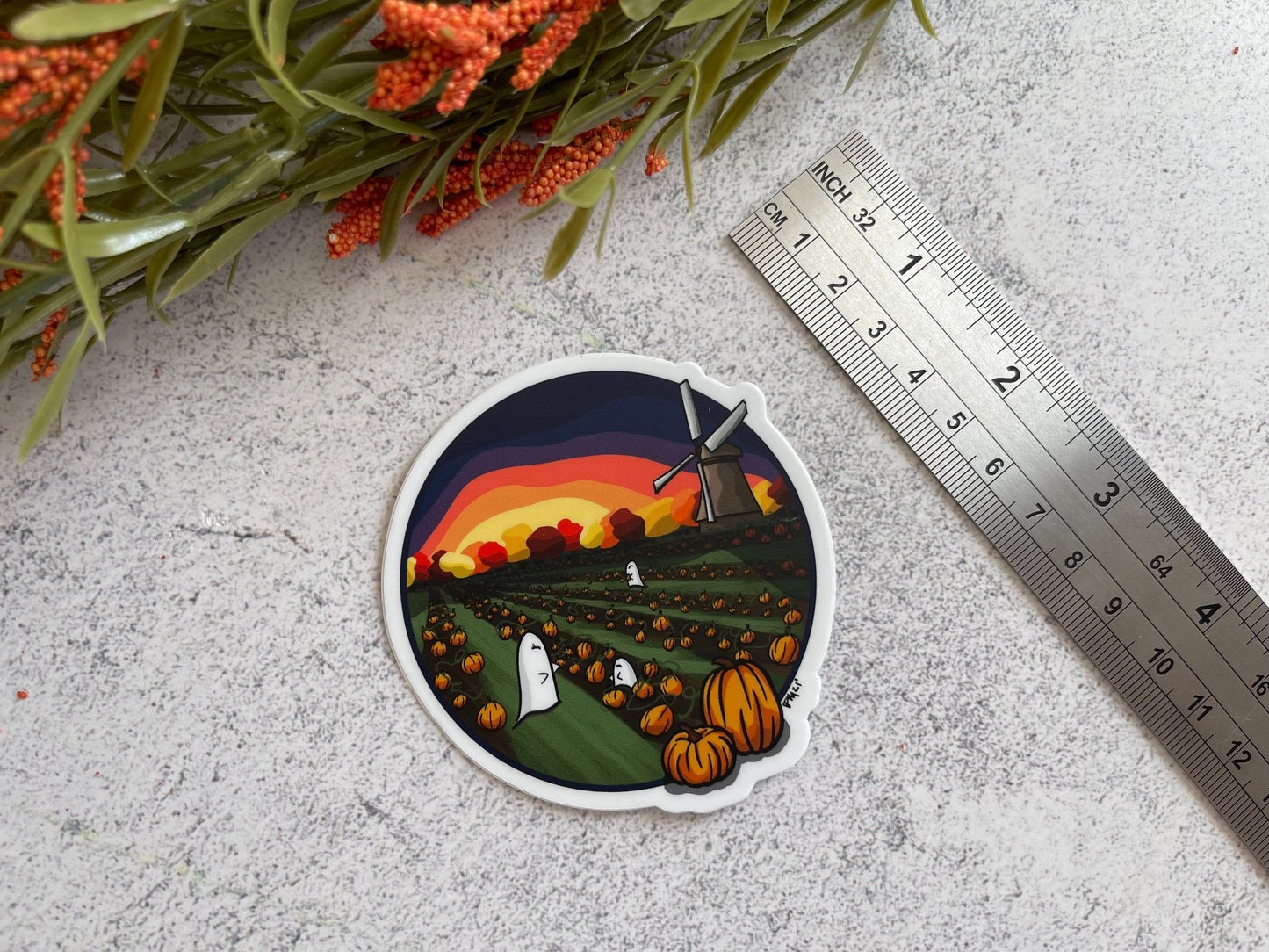 Pumpkin Patch Vinyl Sticker