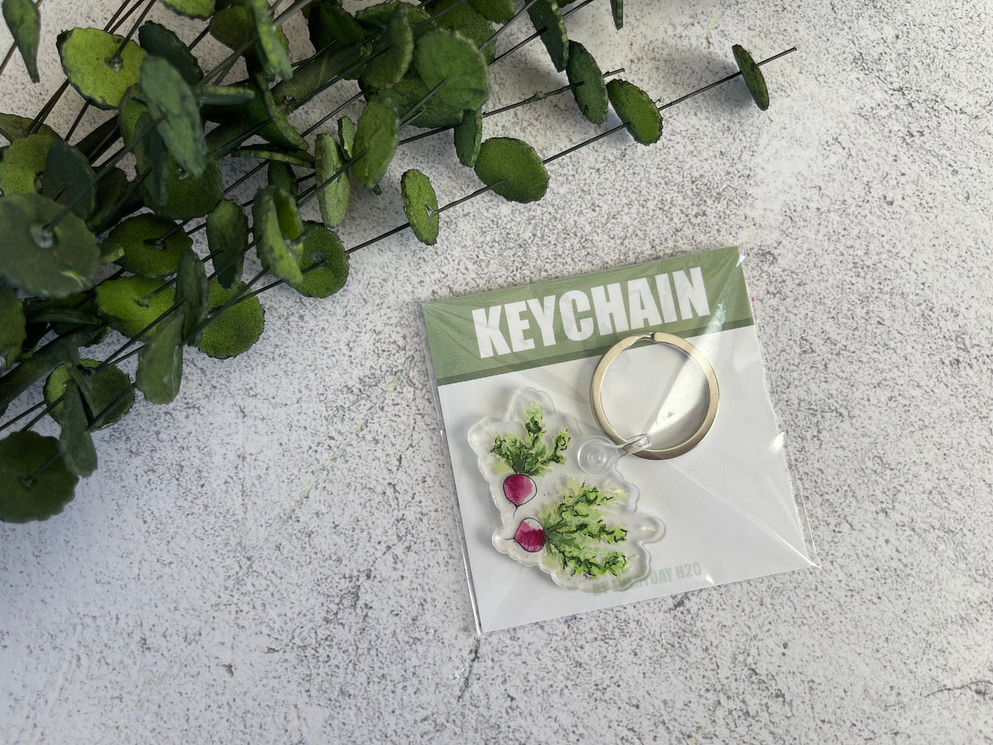 Radish Keychain