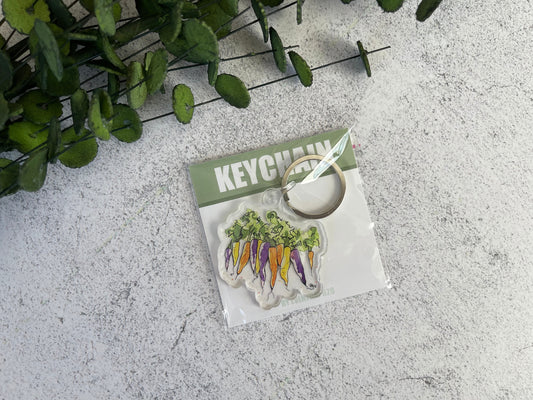 Colorful Carrot Keychain