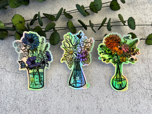 Science Bouquet Vinyl Sticker Set